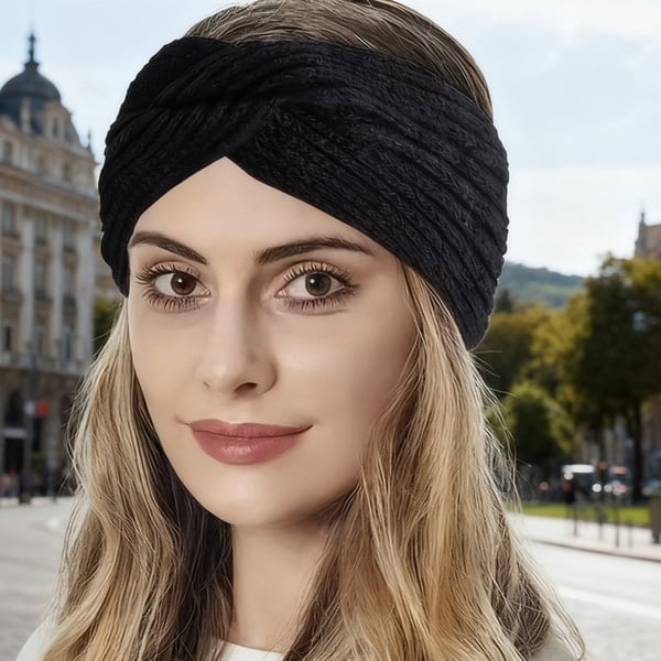 Hand-Knitted Warm Yarn Headband