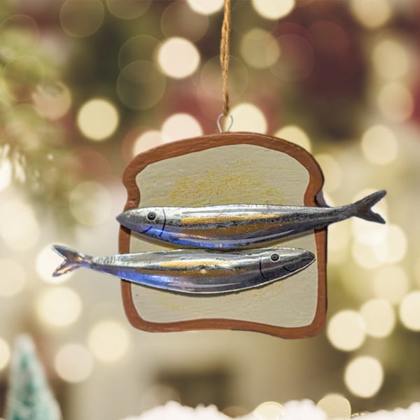 Burk Sardiner Quirky Hängande Prydnad