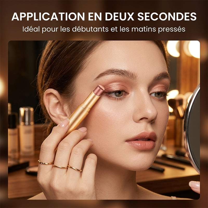 Bâton de fard à paupières 3-en-1 facile à utiliser