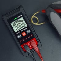 Kompakt digital multimetertester med automatisk genkendelse