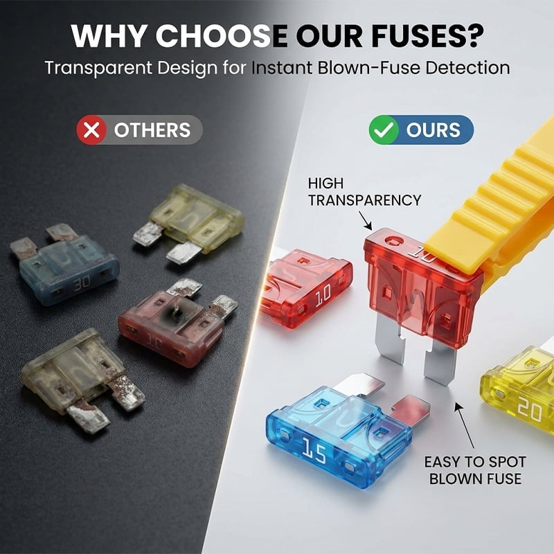Assorted Automotive Blade Fuse Set