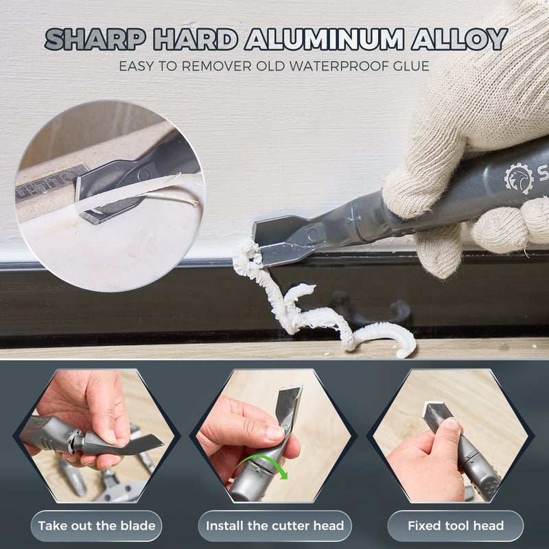 Sakerplus 4-in-1 Caulking Tool Kit