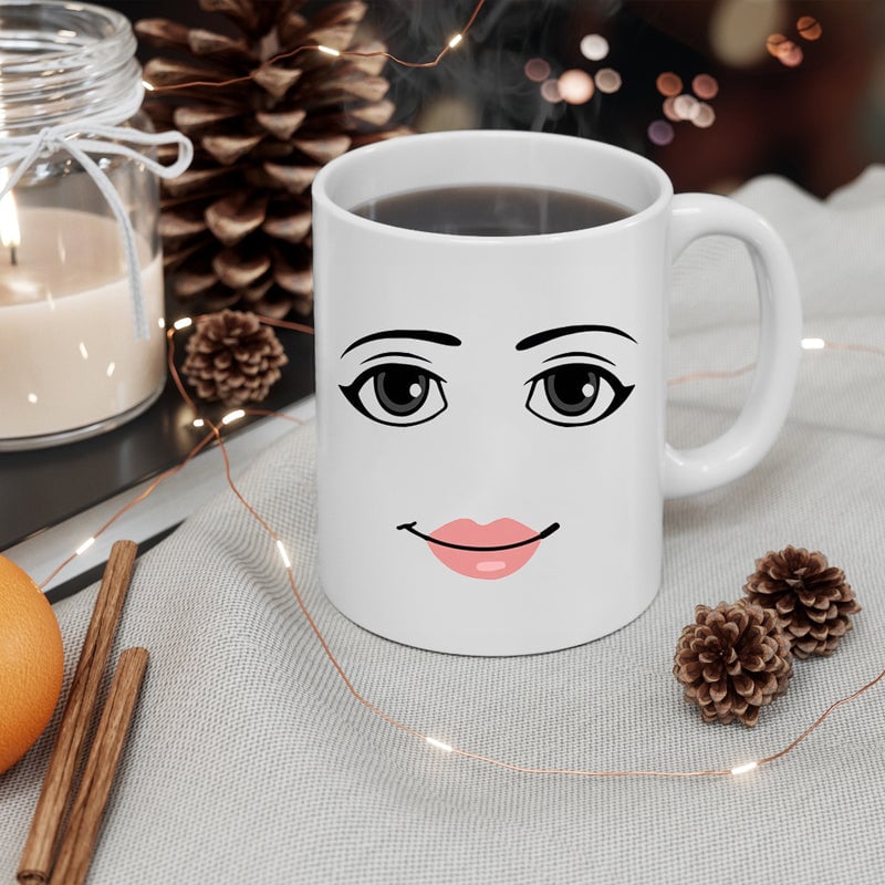 Tazza in ceramica con stampa di emoji