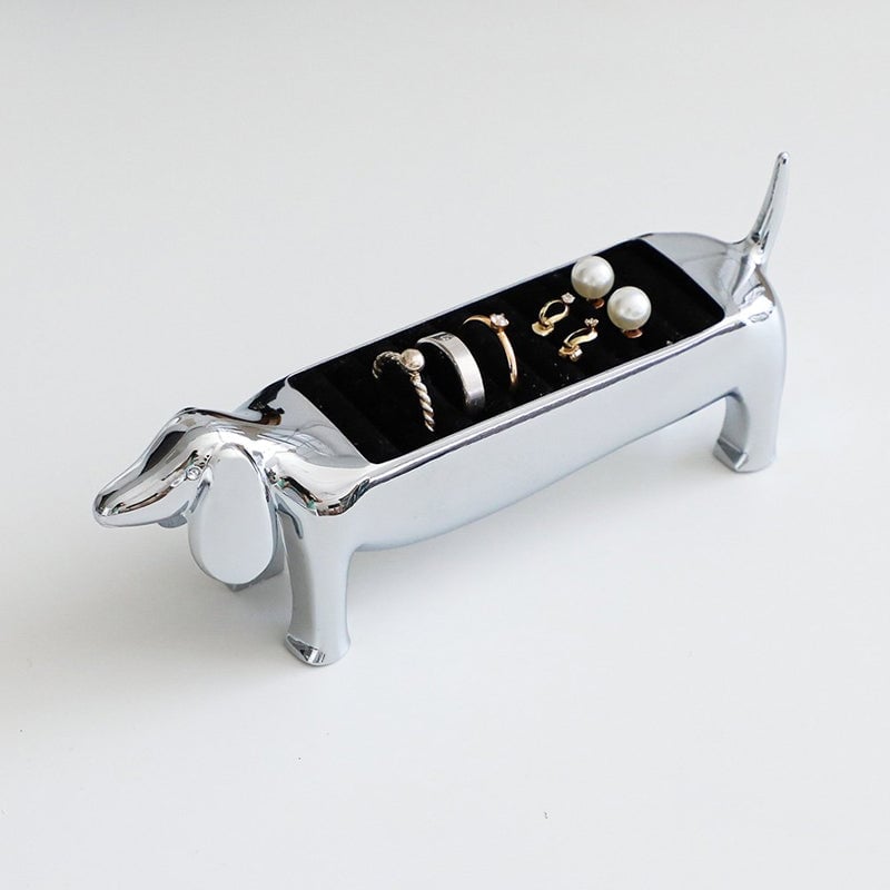 Sausage Dog Ring Holder Jewelry Stand