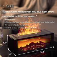 Eaglever Colorful Fireplace Flame Humidifier Aromatherapy Diffuser