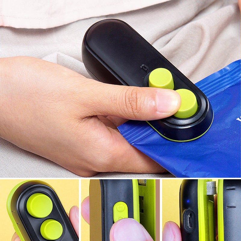 Oplaadbare verwarmingssealer met snijder