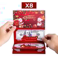 Faltbarer Weihnachtsumschlag mit 6 Fächern