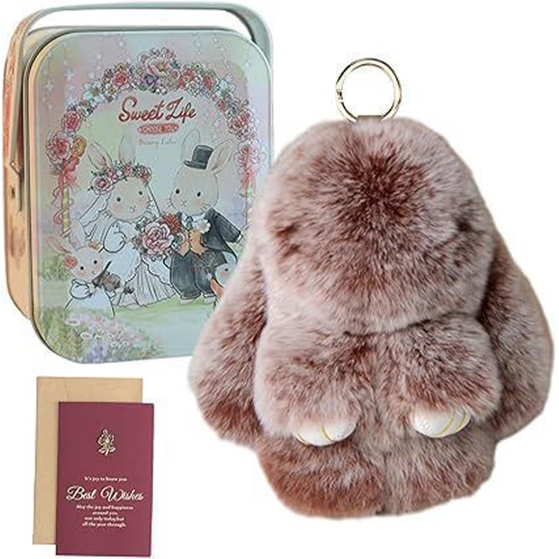 Handmade Soft Bunny PomPom Charms（Boxed Edition）