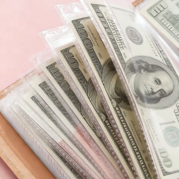 A6 Snap-Button Mirror Finish Savings Binder