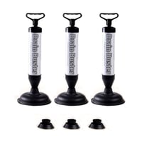High-Pressure Toilet Plunger Set with Dual Suction Cups