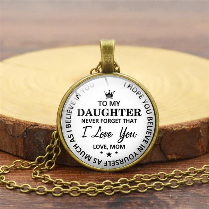 SANK®To my daughter pendant necklace