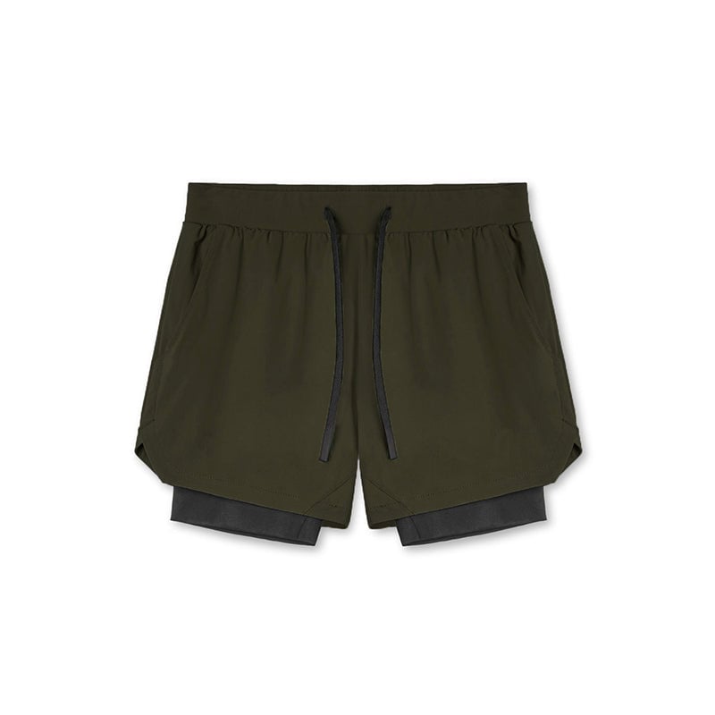 2-i-1 løbeshorts (Herre)