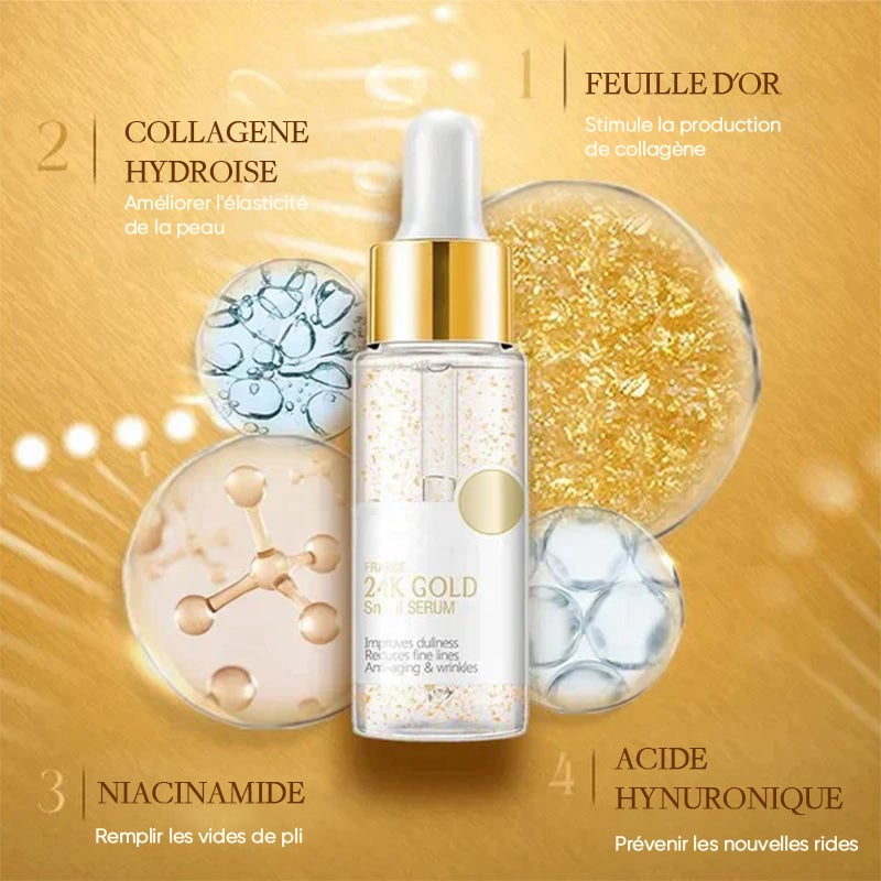 Sérum booster de collagène doré