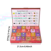 Christmas Advent Crystal Blind Box (24 Grids)