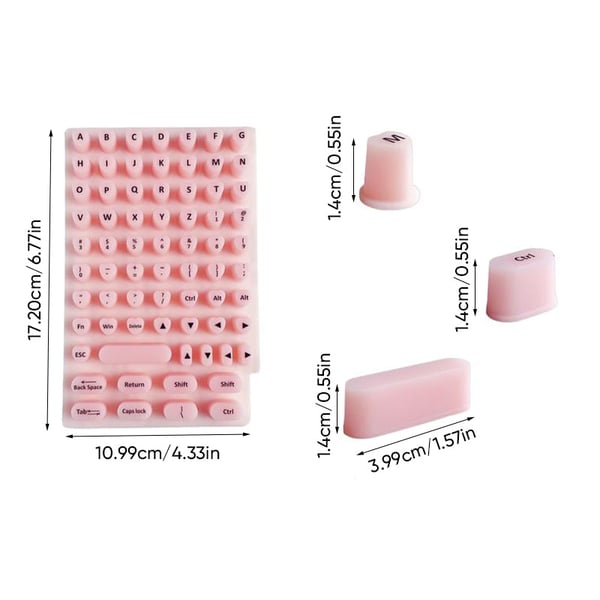 Long Nail Typing Keycap Enhancer Stickers