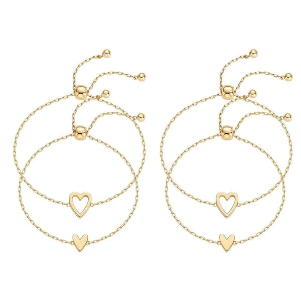 Adjustable Love Friendship Two Bracelet Pack