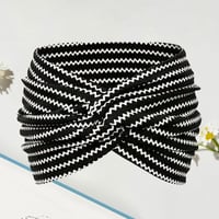 Tryckt korsad yogahårband