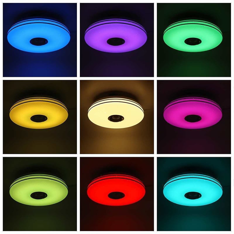 3-in-1: Intelligente LED-Deckenleuchte mit Bluetooth-Lautsprecher
