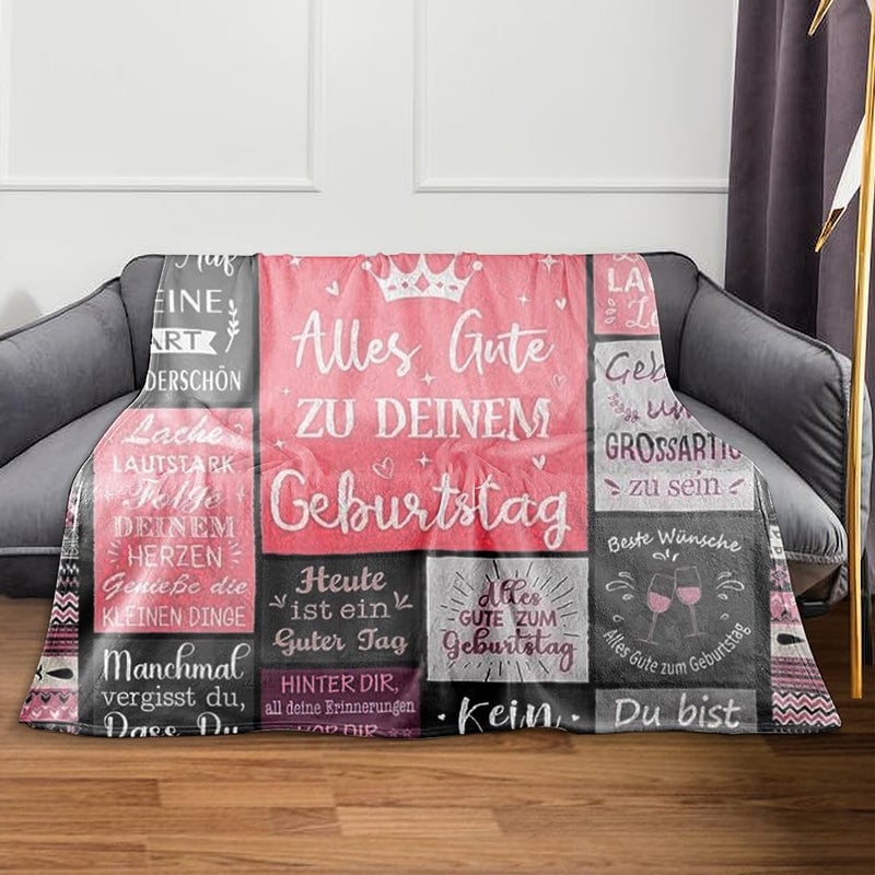 Flannel Printed Throw Blanket