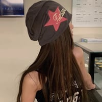 Star Pattern Knit Beanie