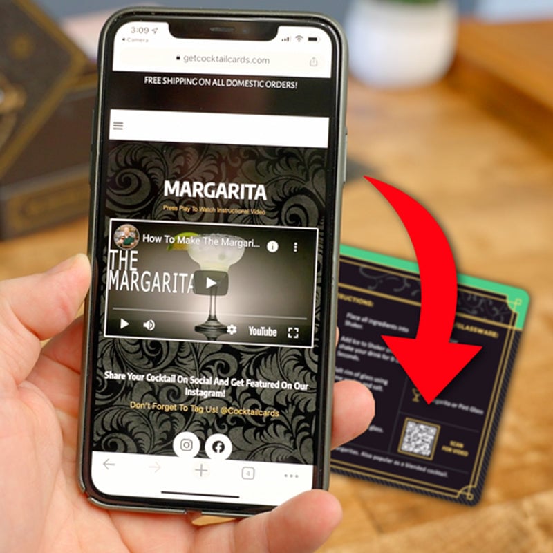 🍸️Cocktail Cards Box: 100 Cocktail Recipes to Master Cocktails