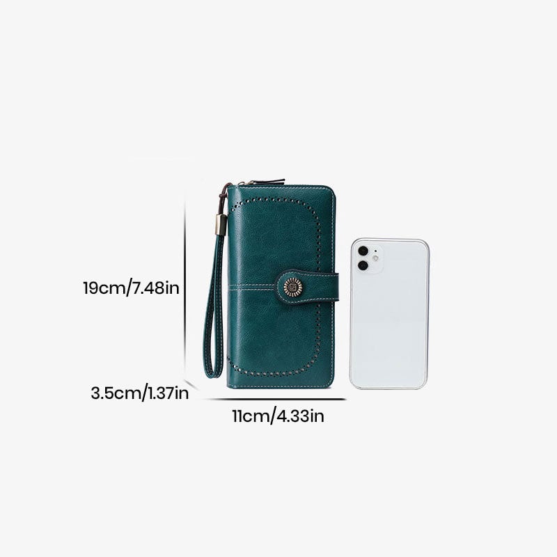 RFID Anti-magnetic Long Wallet