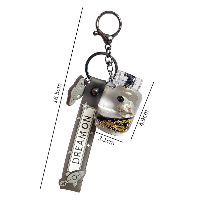 Floating Astronaut Keychain