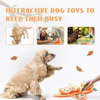 Orange Hide-and-Seek Plush Dog Toy