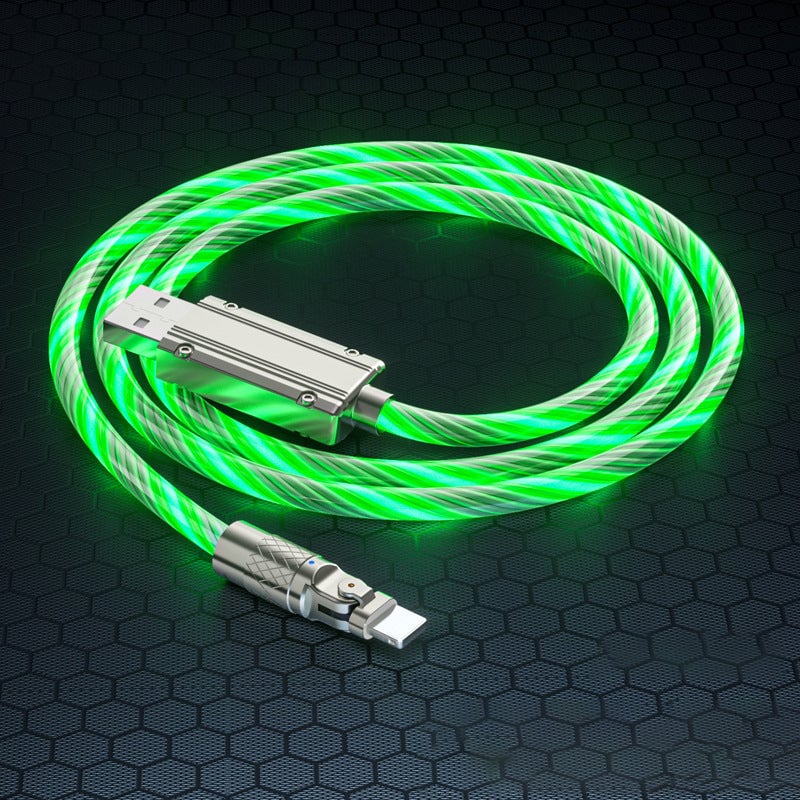 Rotating head streamer data cable