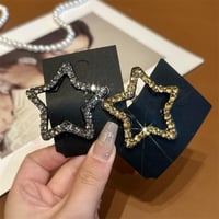 Rhinestone Bling Snap Hair Clip Barrettes (4 Stk)