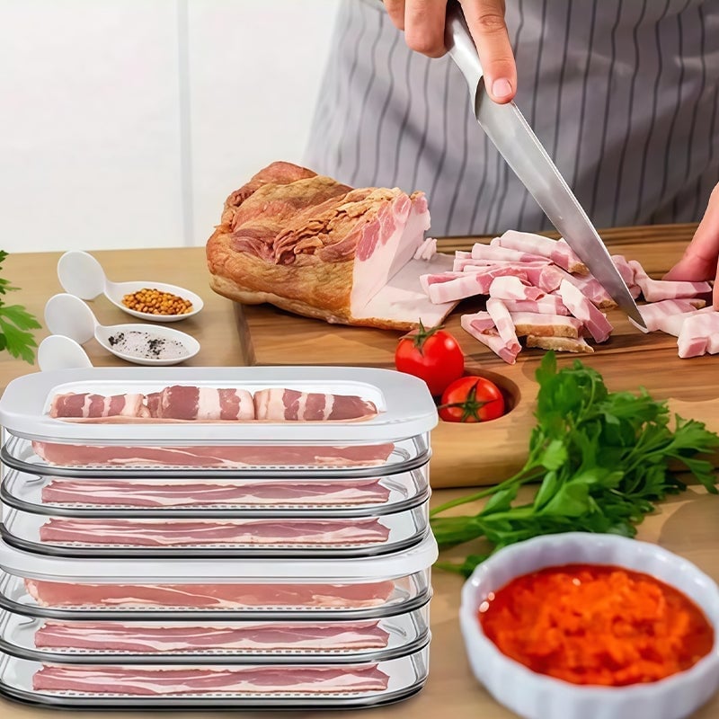 Multi-Layer Food Storage Box with Lid