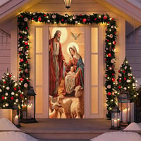 Christmas Door Curtain Atmosphere Banner