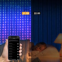 Color Waves LED Curtain Sync Lights