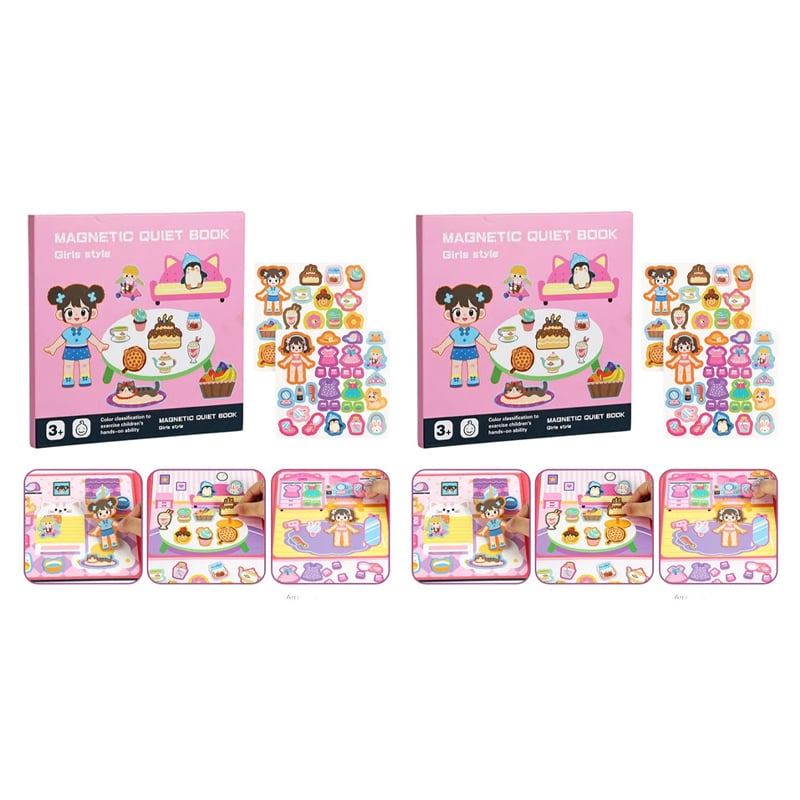 Foldable Magnetic Quiet Book & Magnetic Accessories Set