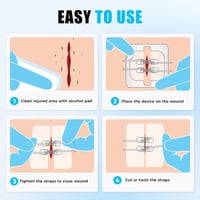 Compact Travel Safety Kit - Portable Wound Protection Injury Healing for Outdoor Use Easy