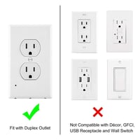 Outlet Wall Plate With LED Night Lights