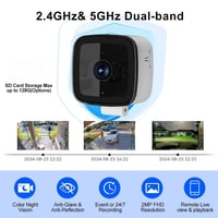Smart 2K Window Security Camera