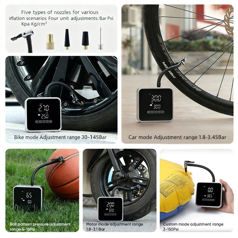 Cars Portable Wireless Wired Electric Air Pump