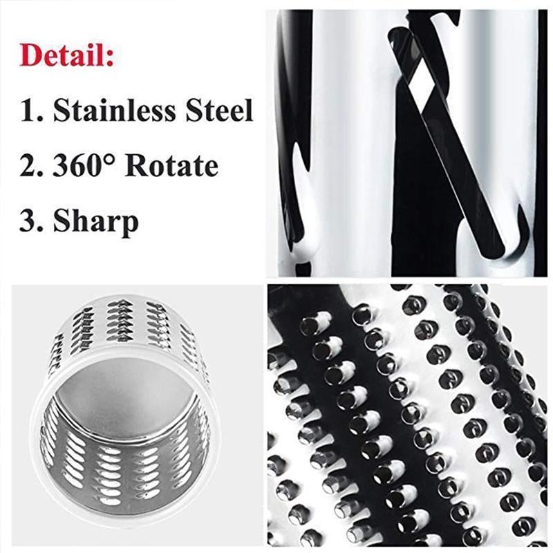 Sale - 3 in 1 Rotary Cheese Grater Vegetable Slicer