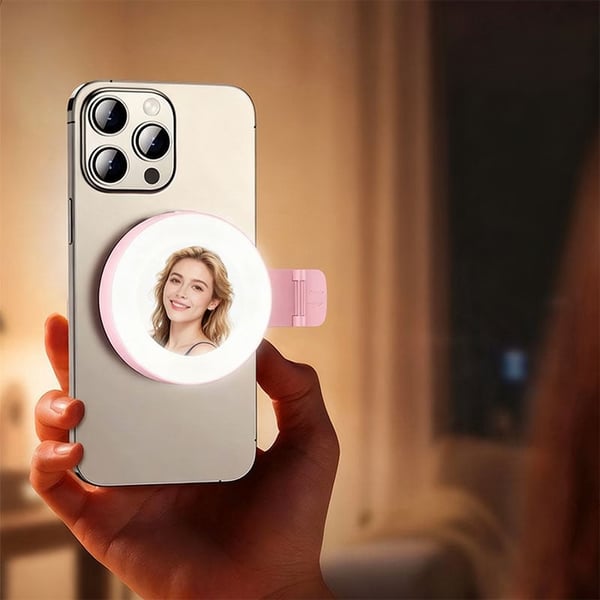 Portable Mobile Phone Rear Selfie Mirror Fill Light