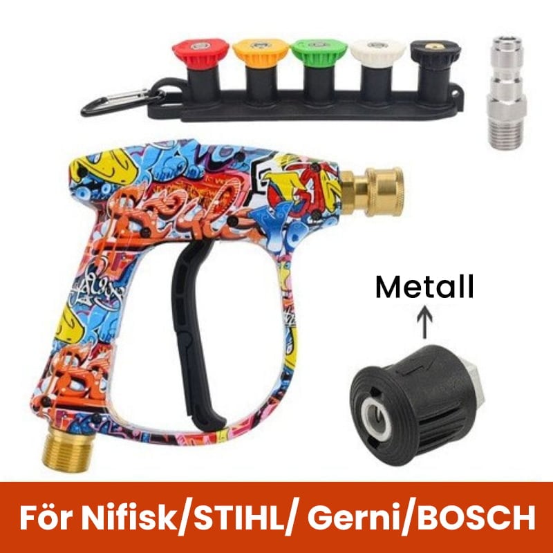 Högtryckstvättspistol Med Munstyckesats