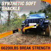 Sakerplus Synthetic Soft Shackle Recovery Rope