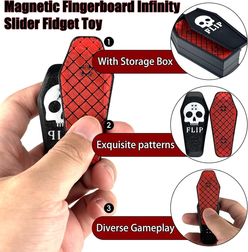 Flipping Fidget Toy Magnetic Fingerboard