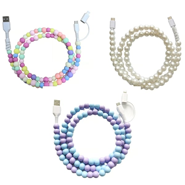 Creative Beaded 2-in-1 Data Cable