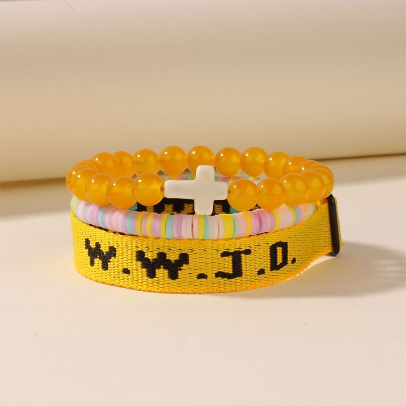 Clay Cross Card Bracelet Set