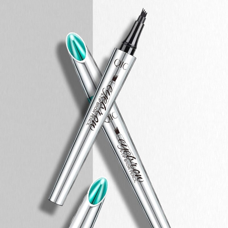Sale - 3D Waterproof Microblading Eyebrow Pen 4 Fork Tip Tattoo Pencil
