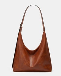 Women's Solid Color PU Leather Shoulder Bag