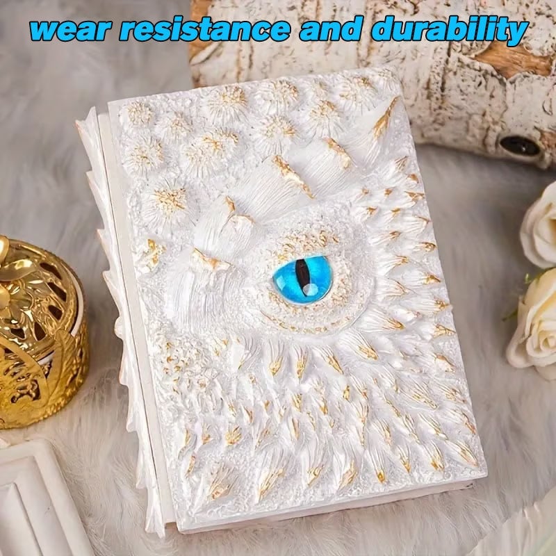🐉Dragon Eye 3D Embossed Journal - Handmade Resin Engraved Notebook🐉