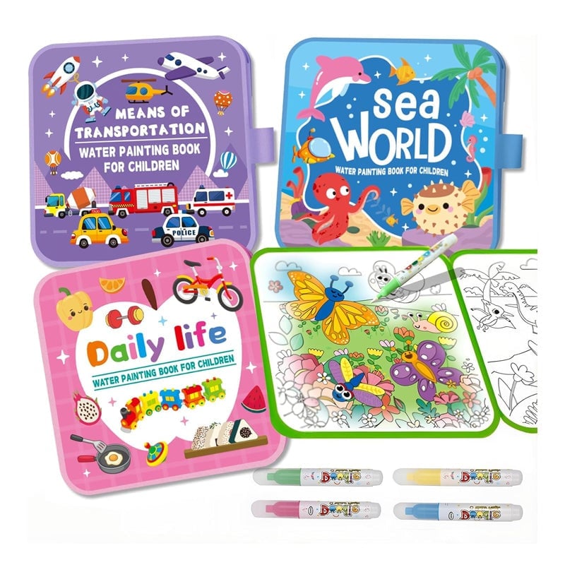 Kinder Cartoon Wasserfarben-Malbuch