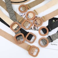 Fashion Vintage Boho Straw Woven Belt